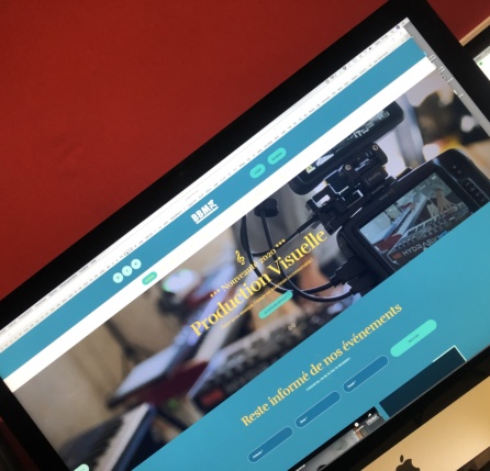Ecran d'ordinateur nouveau site web BBM 74
